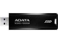 SSD (külső memória), 1TB, USB 3.2, 500/550MB/s, ADATA "SC610", fekete-piros