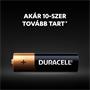 Elem, AA ceruza, 10 db, DURACELL 