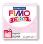 Gyurma, 42 g, égethető, FIMO "Kids", gyöngyház világos rózsaszín