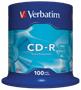 CD-R lemez, 700MB, 52x, 100 db, hengeren, VERBATIM 